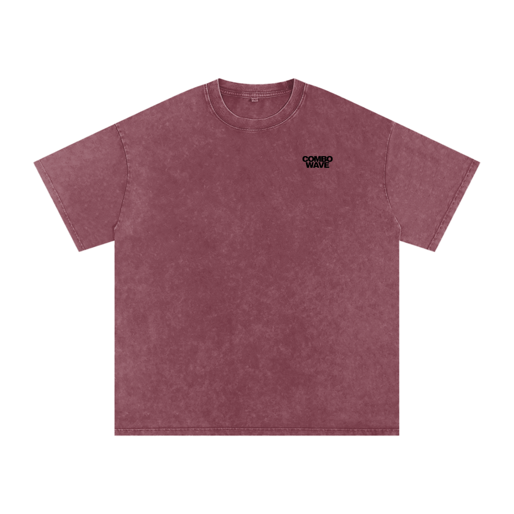 Combo Wave - Snow Washed Oversized Cotton T-Shirt