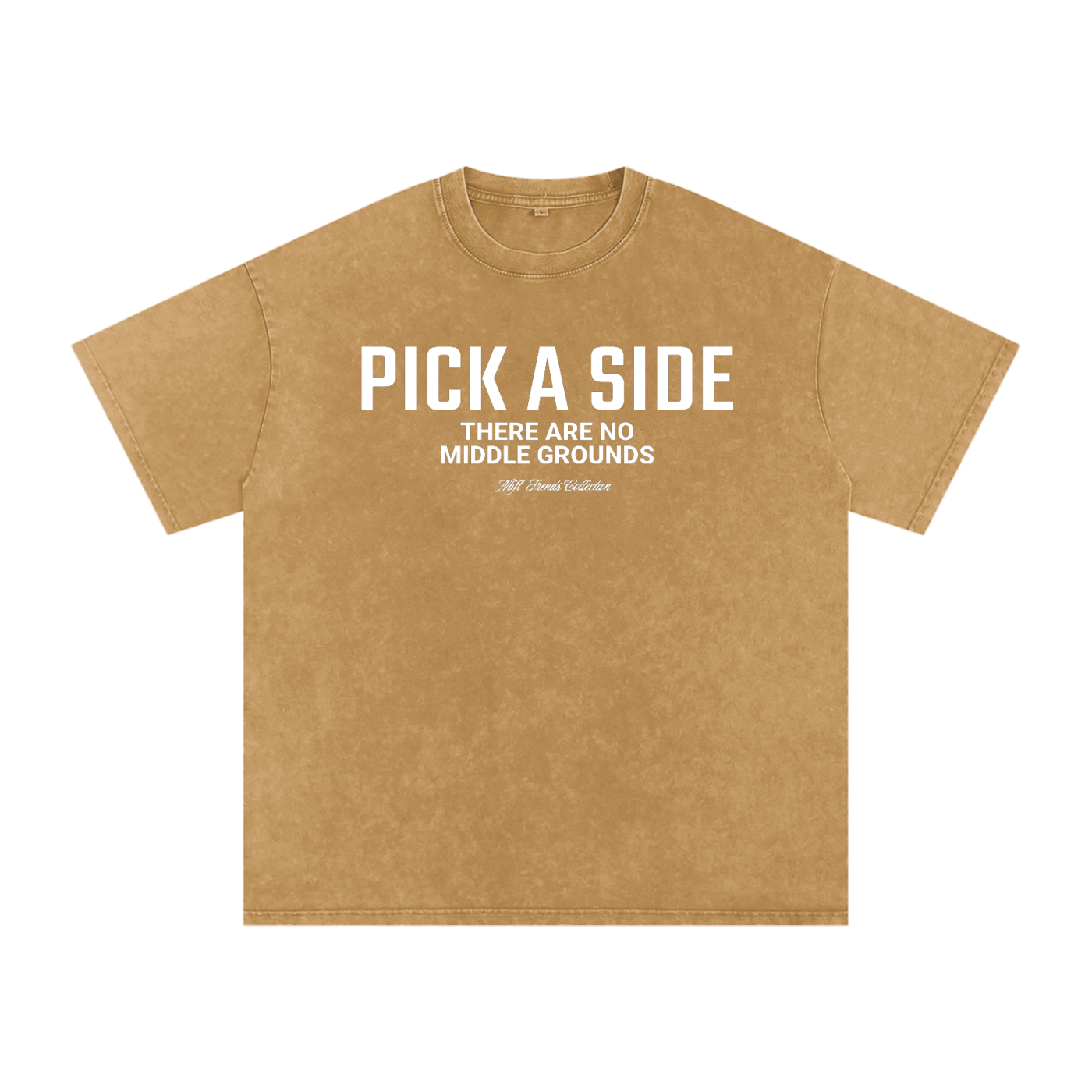 PICK A SIDE Acid Wash Oversize T-Shirt