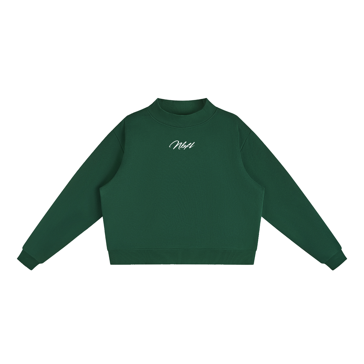 Nbfl Essential Fleece Mock-Neck Crew Sweatshirt