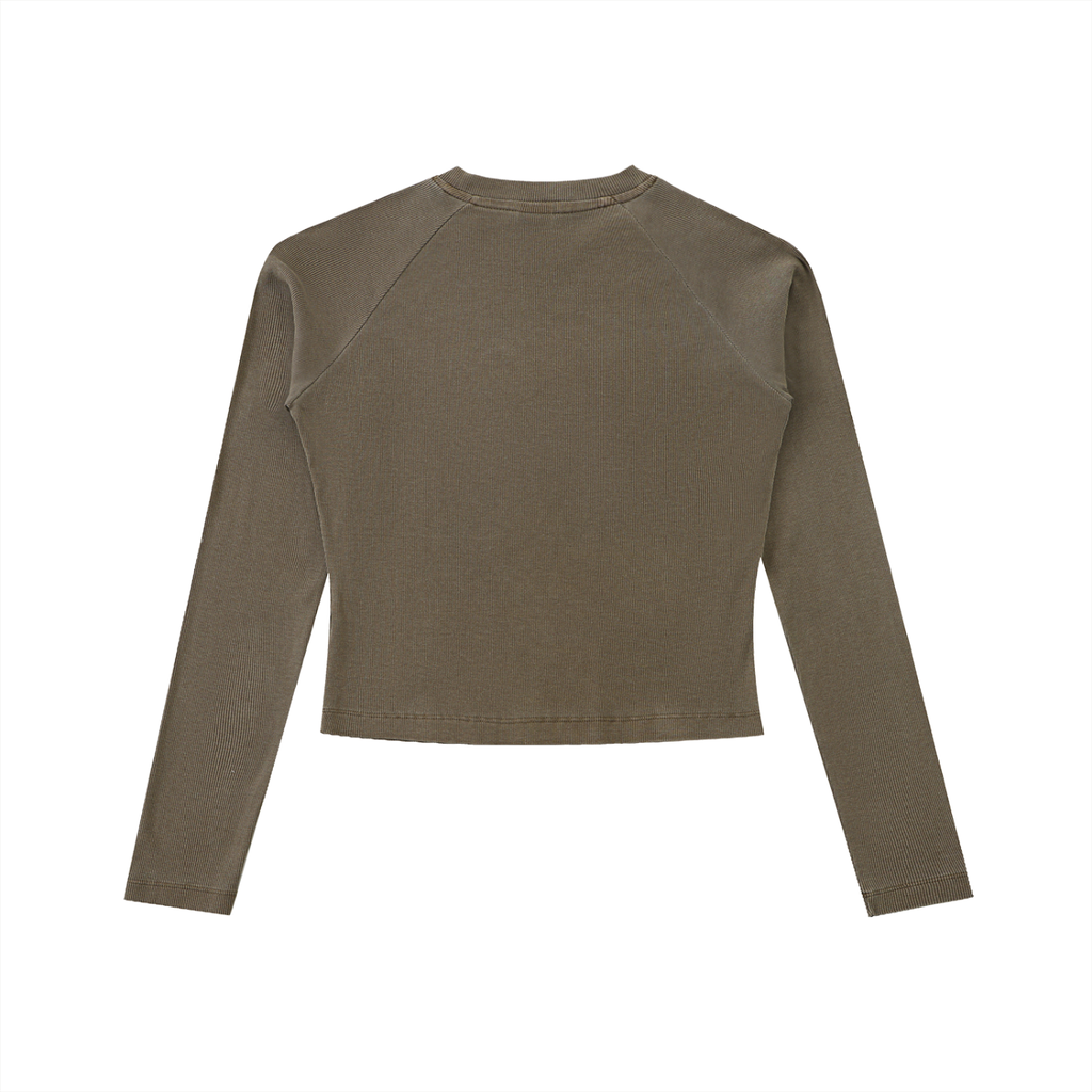 Nbfl Dyed Washed Raglan Long Sleeve Slim T-Shirt