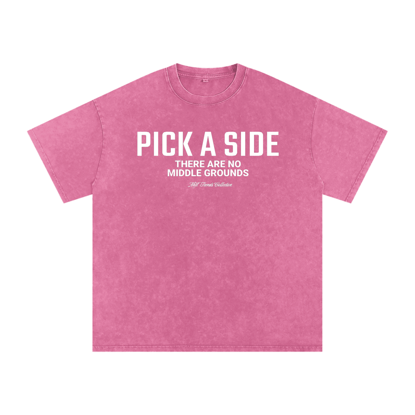 PICK A SIDE Acid Wash Oversize T-Shirt
