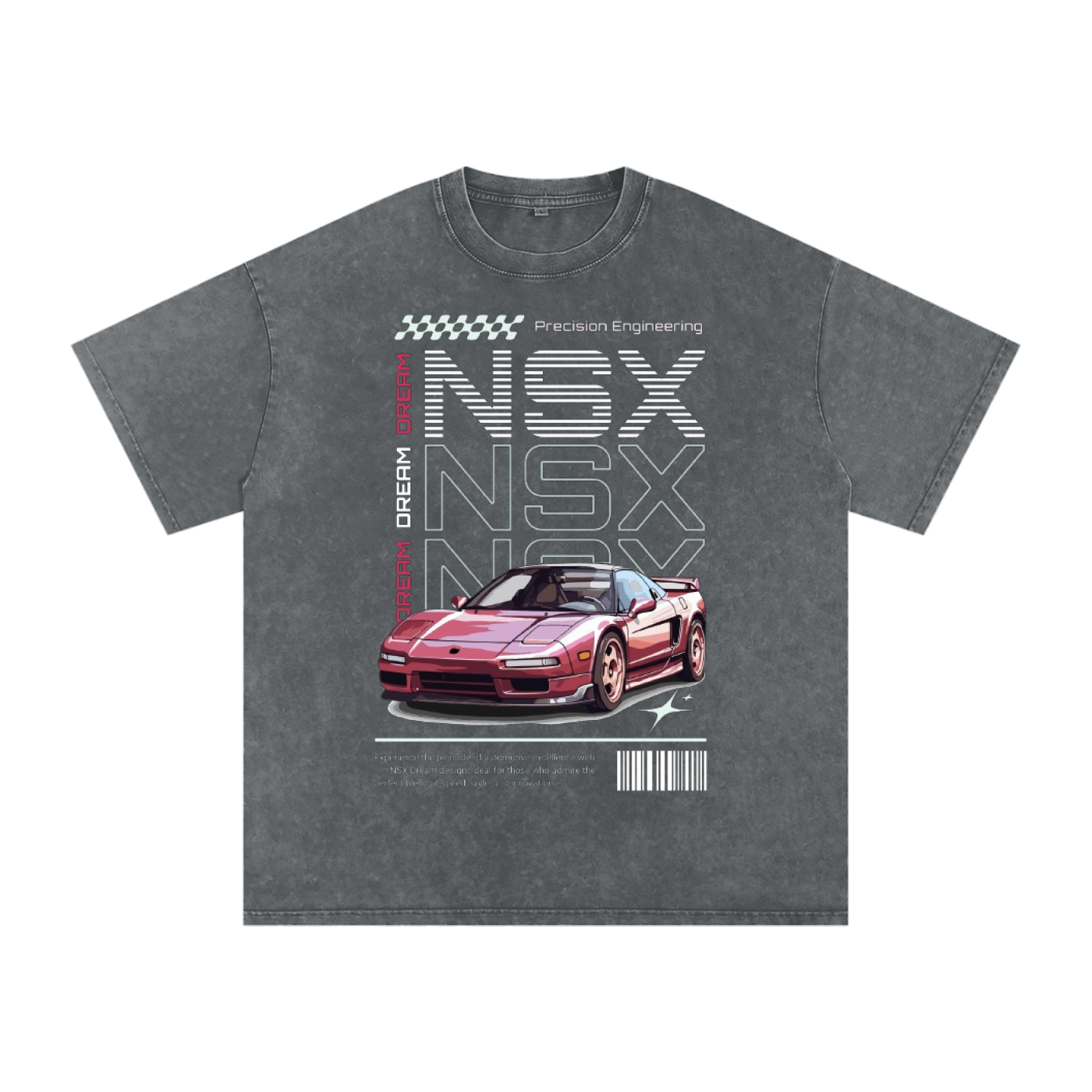 NSX Acid Wash Oversize T-Shirt