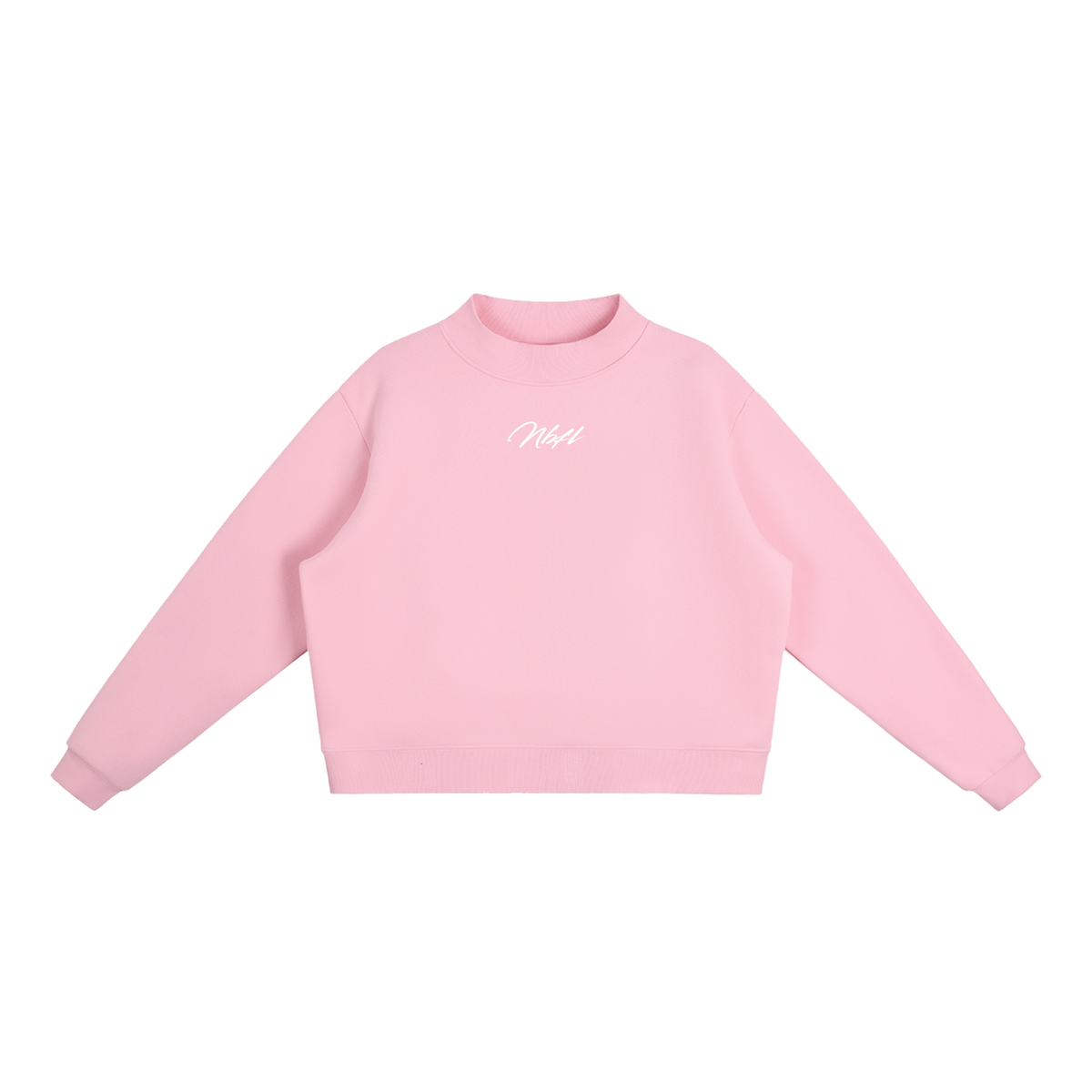 Nbfl Essential Fleece Mock-Neck Crew Sweatshirt