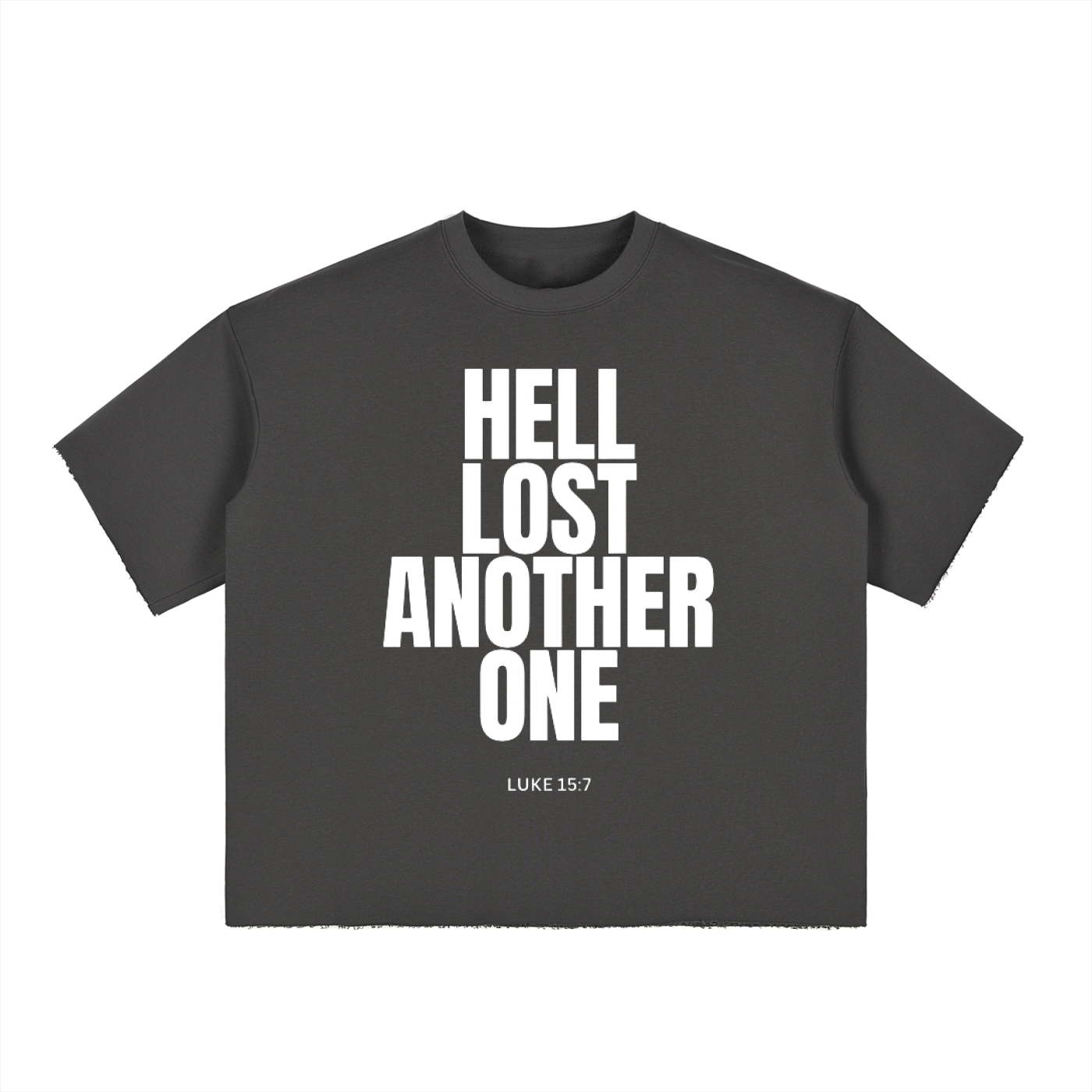 Hell lost another one Boxy Half-Sleeve Raw-Edge Unisex T-Shirt