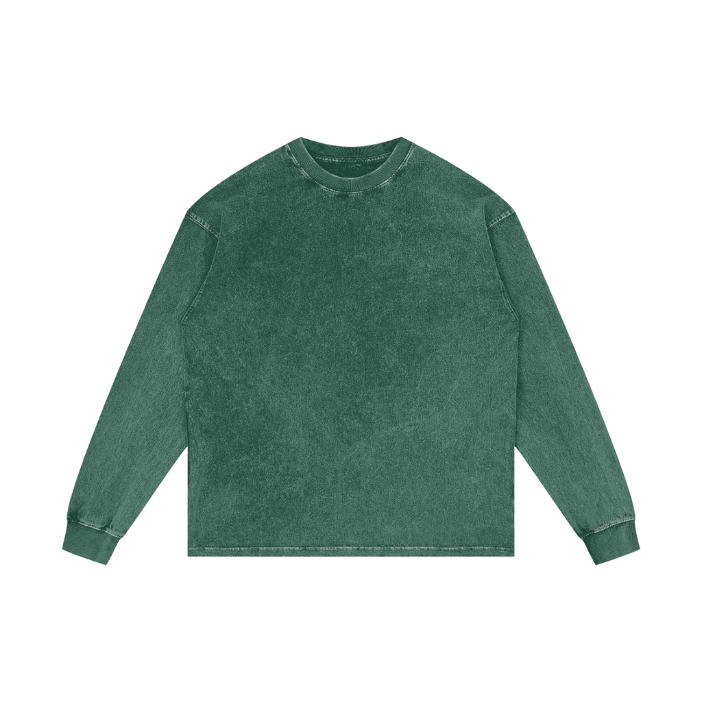 BLANK Acid Wash Oversize Long Sleeve T-Shirt