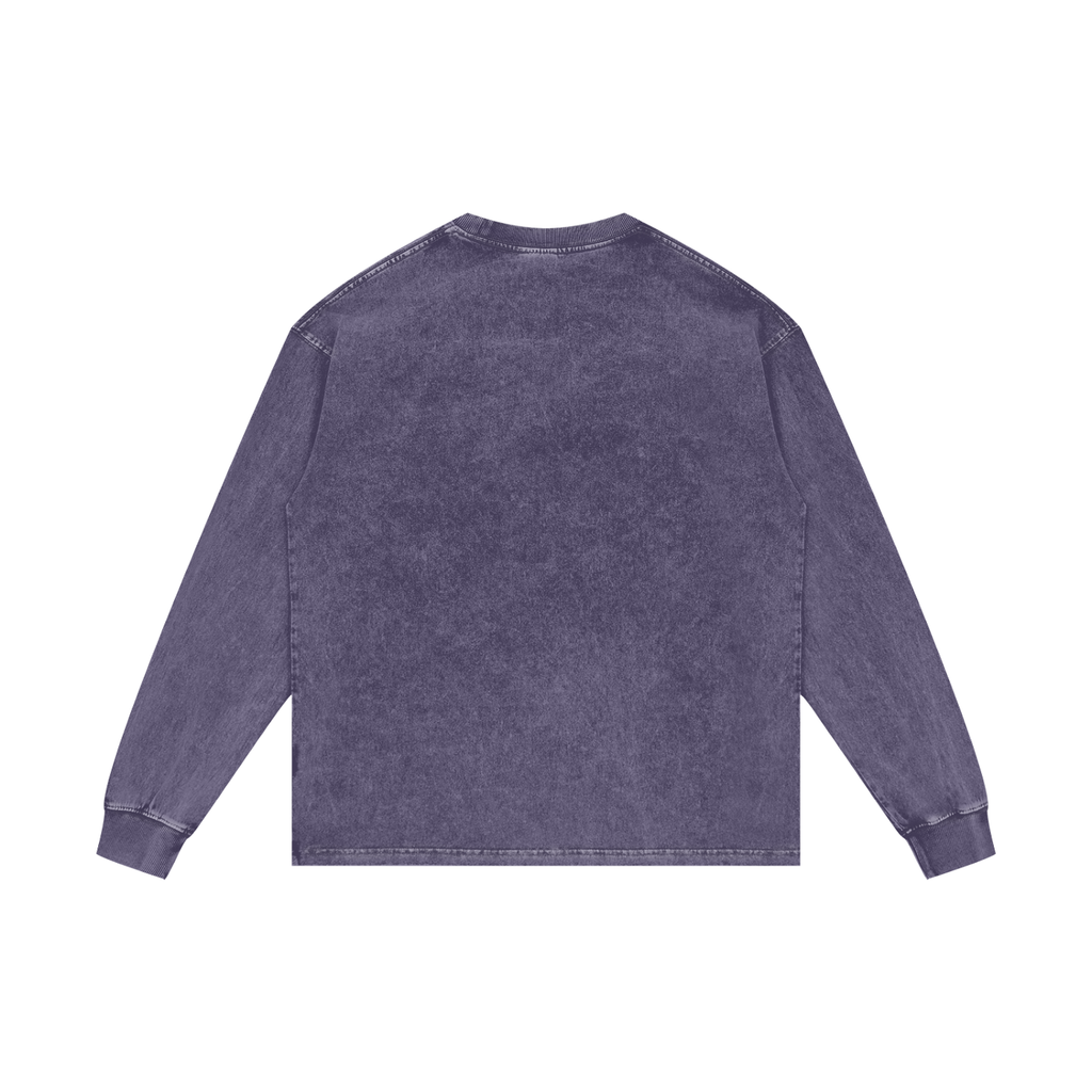 BLANK Acid Wash Oversize Long Sleeve T-Shirt