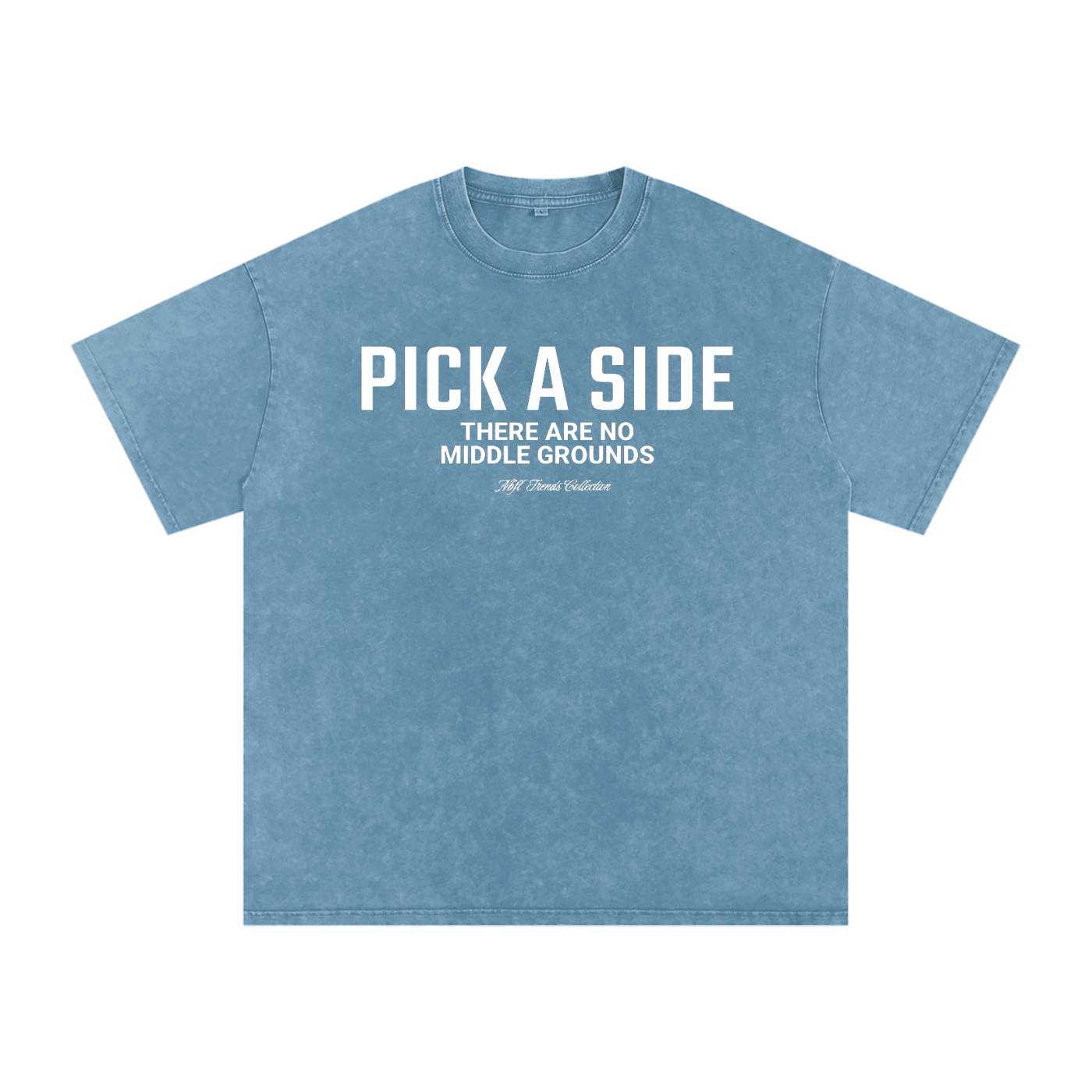 PICK A SIDE Acid Wash Oversize T-Shirt