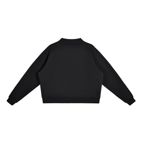 BLANK Essential Fleece Mock-Neck Crew Sweatshirt