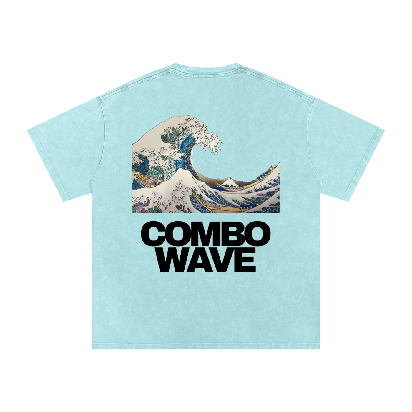 Combo Wave - Snow Washed Oversized Cotton T-Shirt