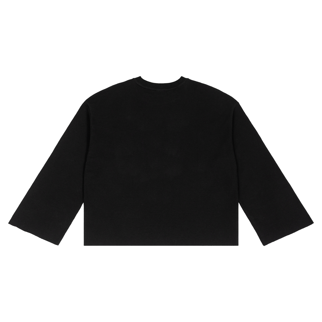 BLANK Unisex Waffle Raw Edge T-Shirt