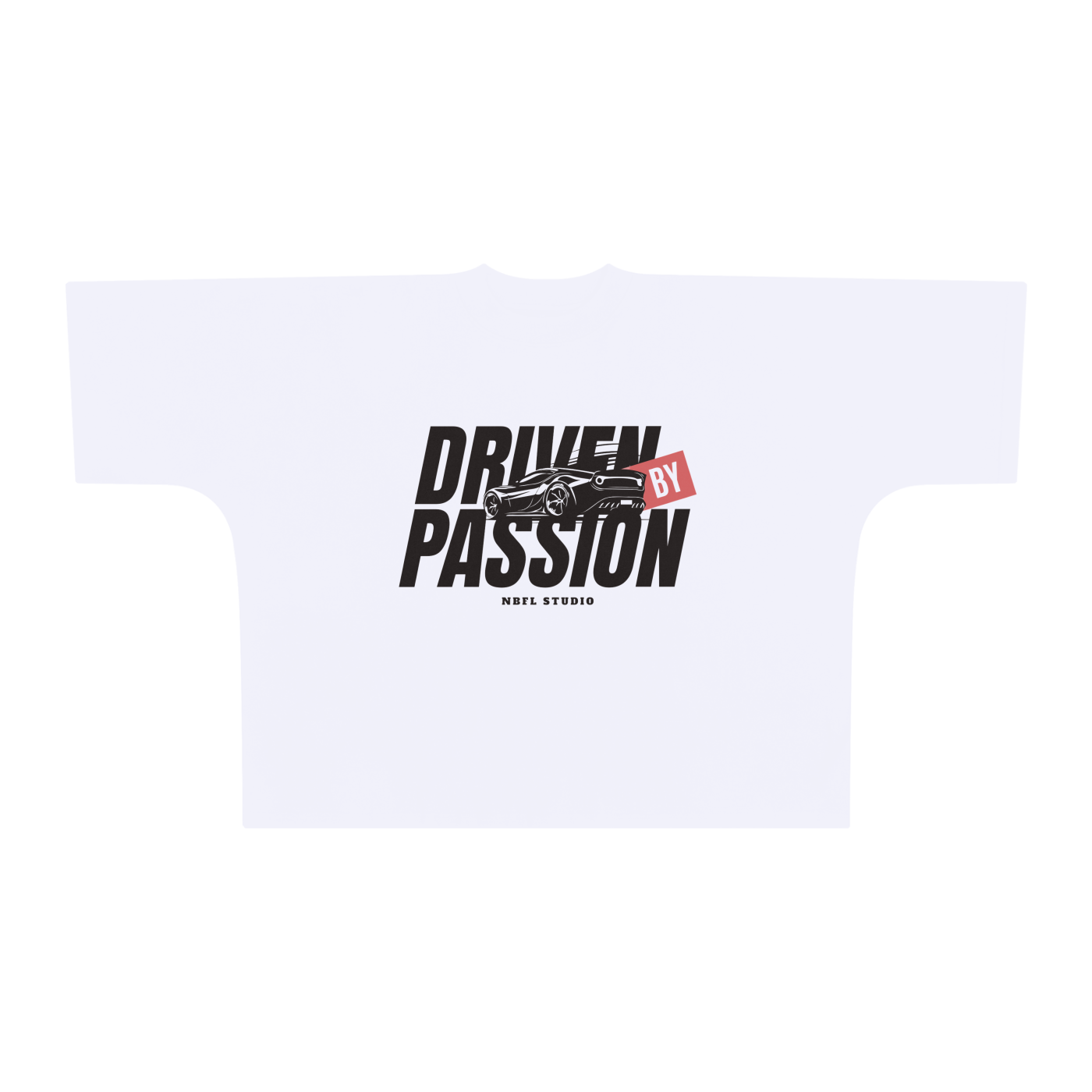 Driven passion Oversize One-piece Pattern Cut Boxy Tee