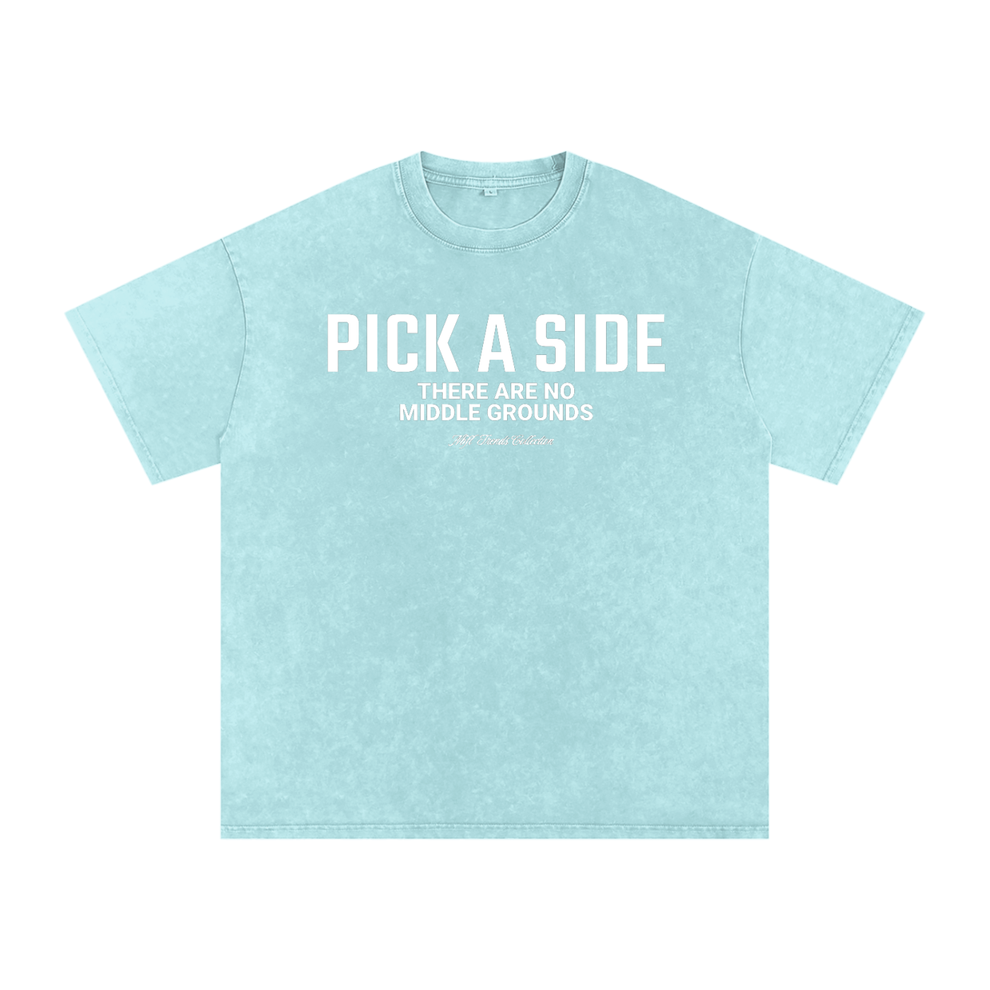PICK A SIDE Acid Wash Oversize T-Shirt