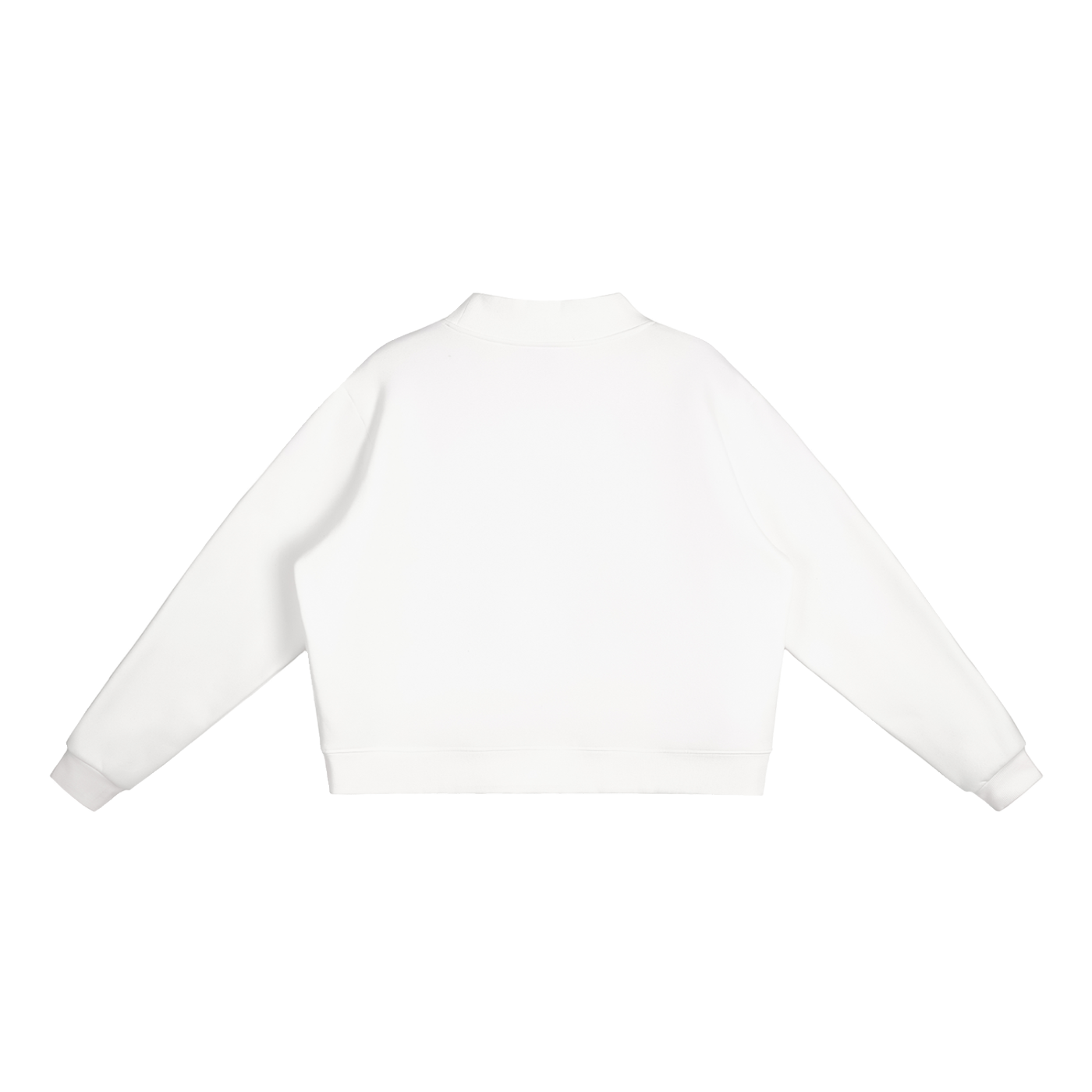 BLANK Essential Fleece Mock-Neck Crew Sweatshirt