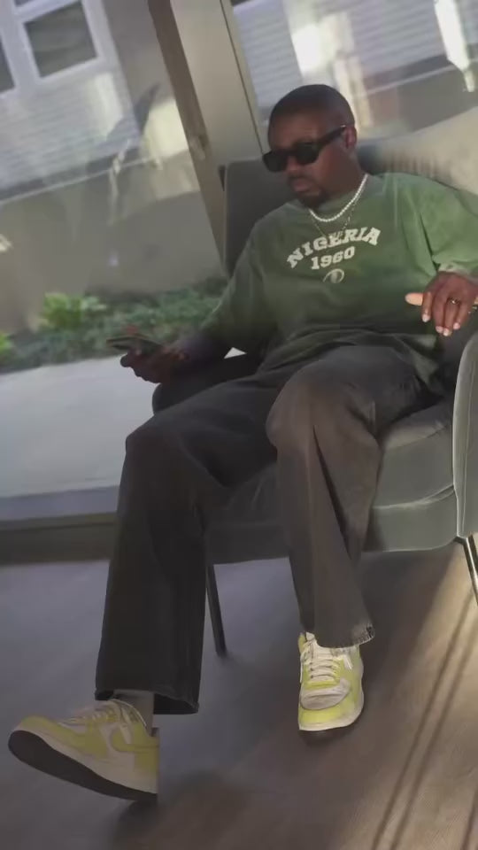 Nigeria 1960 NBFL Acid Wash Oversize T-Shirt