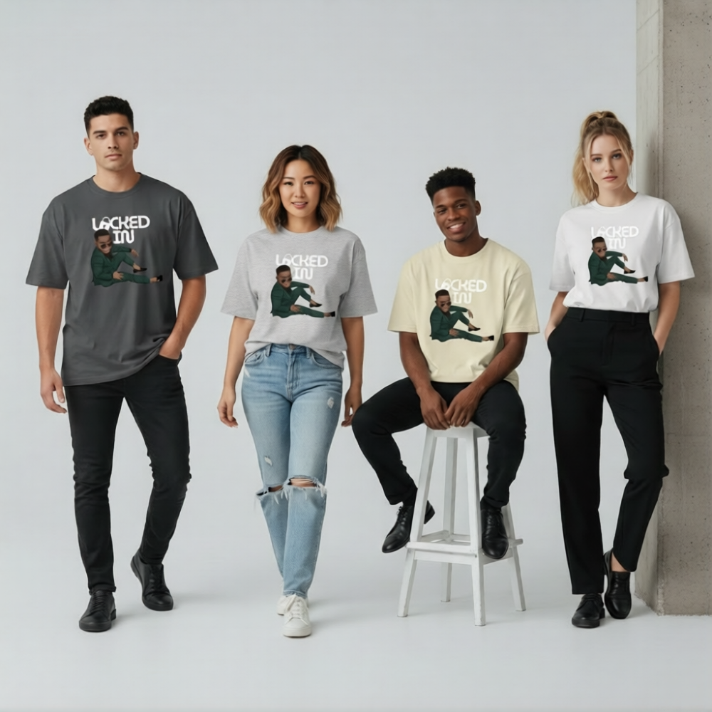 Locked in by Ini - Classic Loose Boxy Tee
